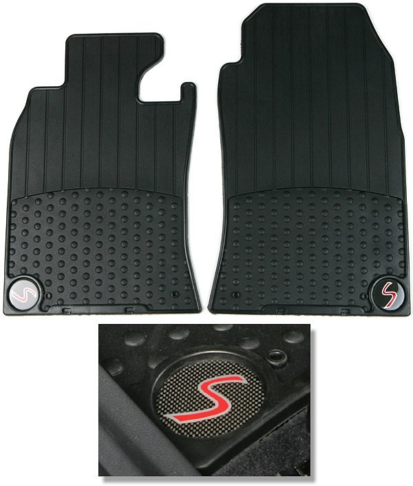 Custom Velour Floor Mats For Mini Cooper R56 (2006-2014) – 4-Piece Set, Black, Washable & Odorless